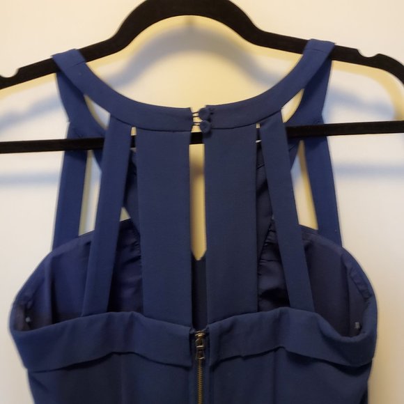 BCBGMaxAzria Cut out Blue Dress - Size 2 - Picture 6 of 8